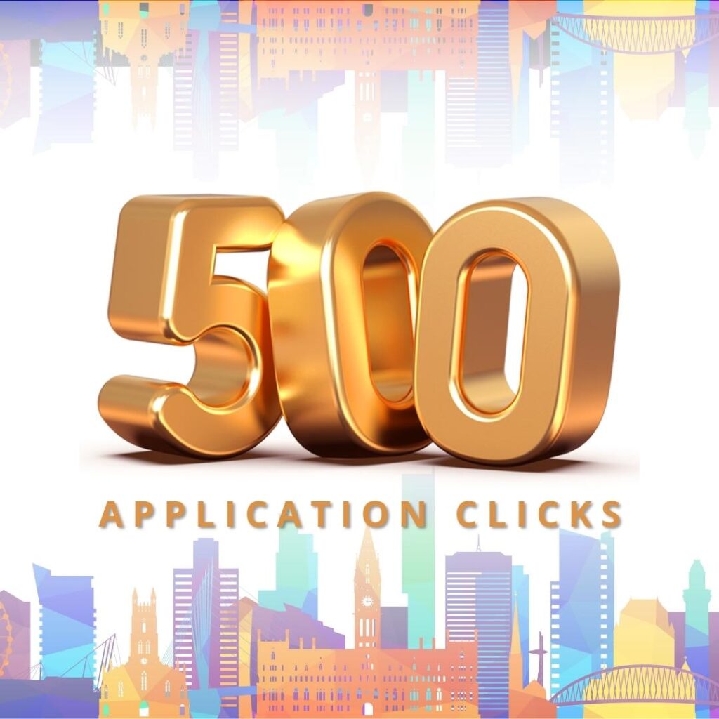 500 Application Clicks